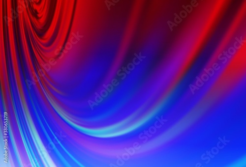 Light Blue  Red vector blurred bright template.