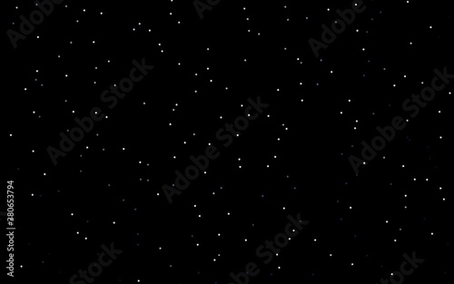 Dark BLUE vector template with sky stars. Decorative shining illustration with stars on abstract template. Best design for your ad, poster, banner.