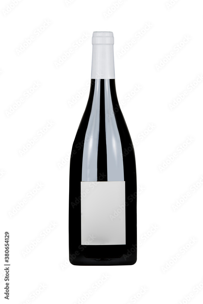 front view wine bottle isolated white background front view wine bottle isolated white background