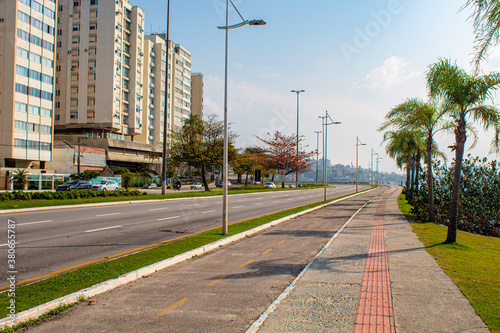 Florianópolis e uma de suas avenidas mais conhecidas a Beira-Mar Norte, florianopolis, Santa Catarina, Brasil photo