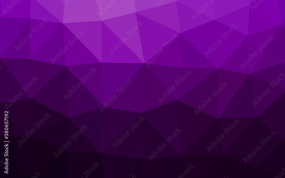 Dark Purple vector low poly texture. Shining illustration, which consist of triangles. Template for your brand book. Dark Purple vector low poly texture. Shining illustration, which consist of triangles. Template for your brand book.