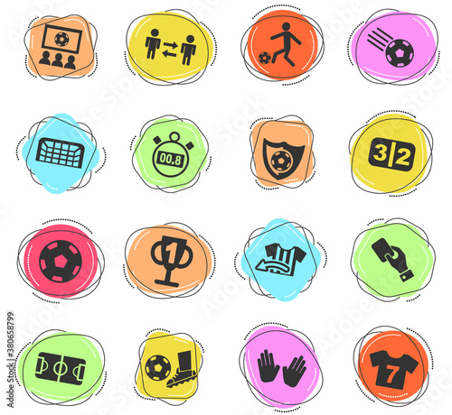 football icon set