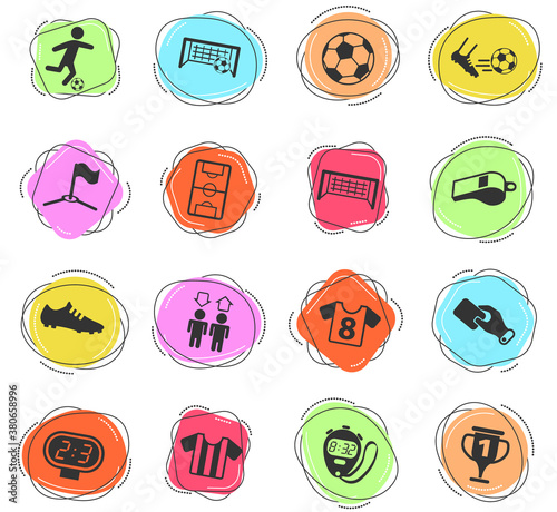 football icon set