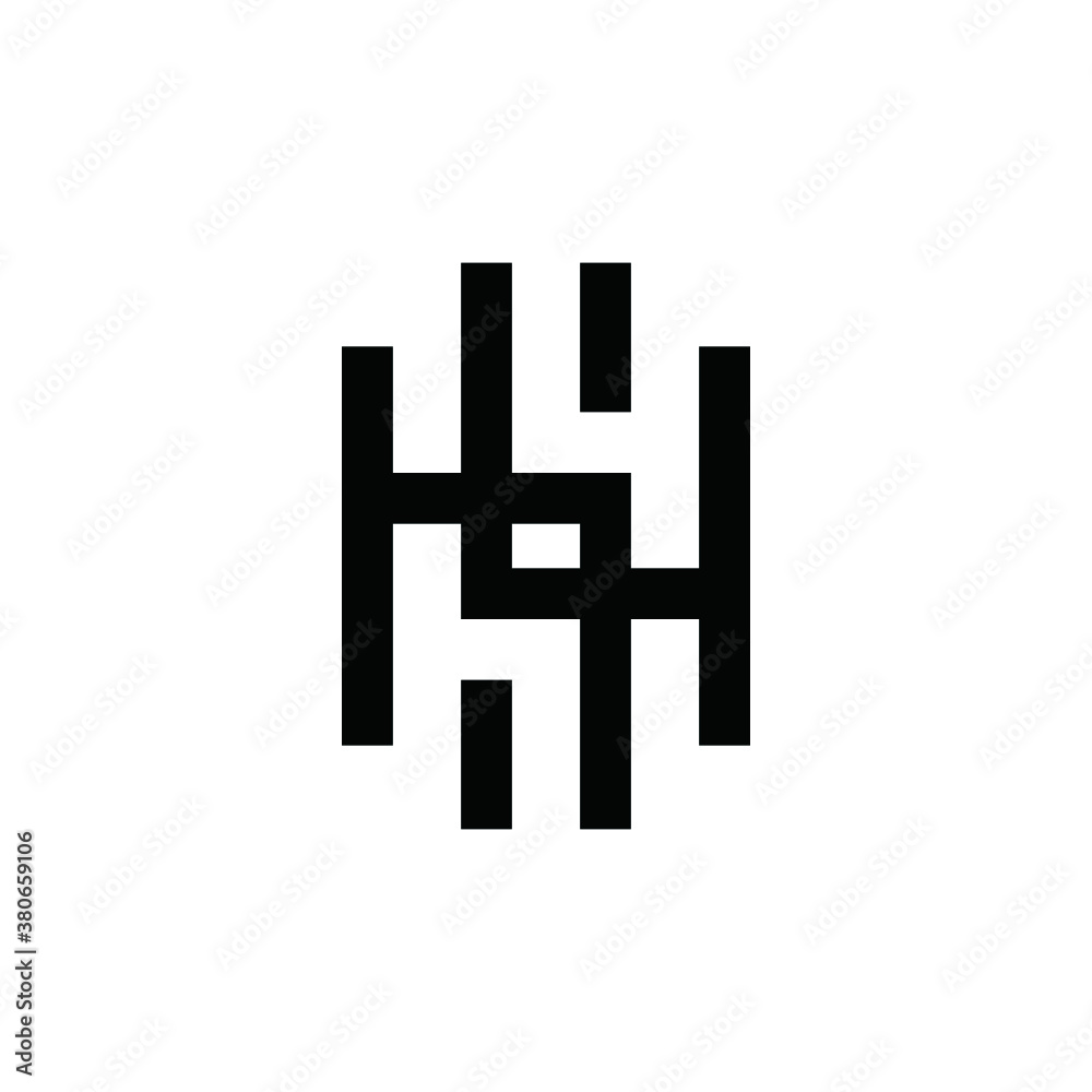 vector logo H alphabet icon illustration vector logo H alphabet icon illustration