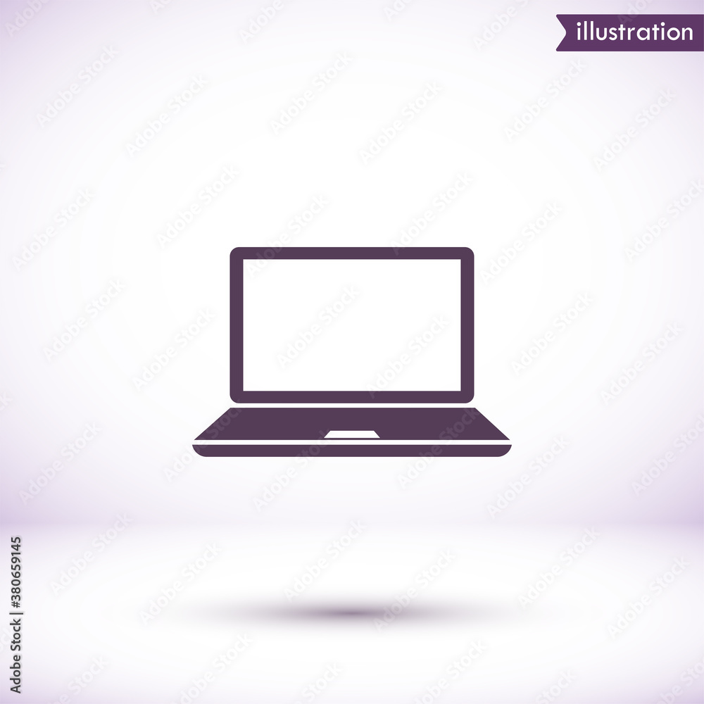 Laptop vector icon , lorem ipsum Flat design Laptop vector icon , lorem ipsum Flat design
