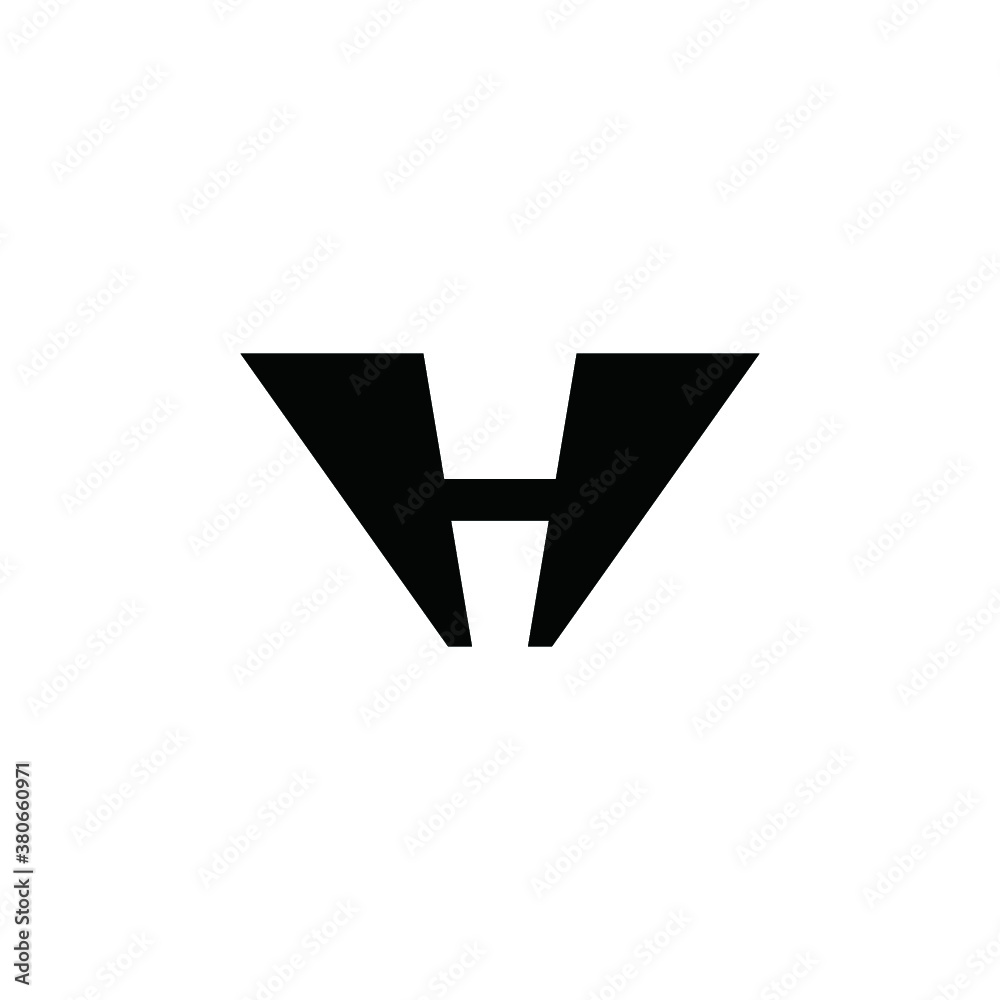 vector logo H alphabet icon illustration 