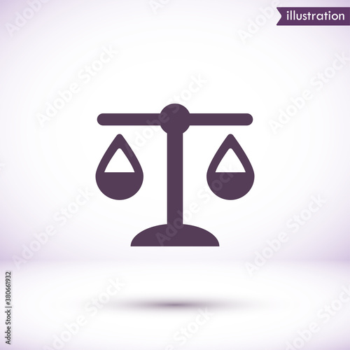 Libra  vector icon , lorem ipsum Flat design