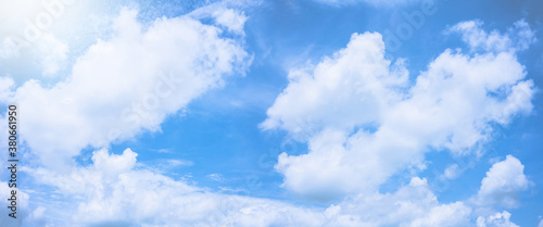 Fototapeta Naklejka Na Ścianę i Meble -  Beautiful blue sky with clouds.