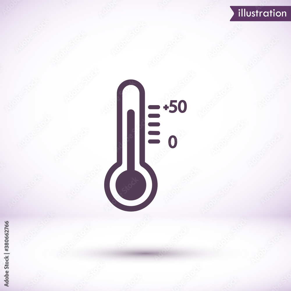 Thermometer vector icon , lorem ipsum Flat design Thermometer vector icon , lorem ipsum Flat design