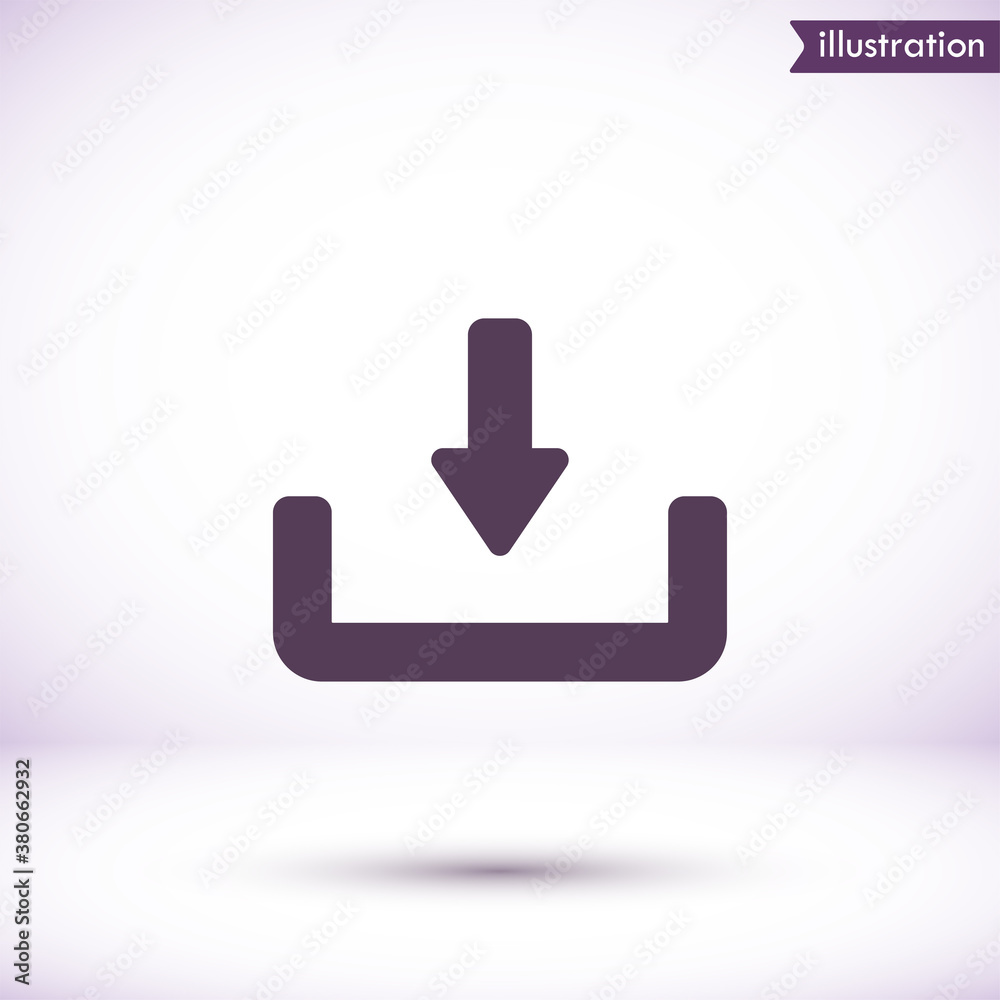Downloading vector icon , lorem ipsum Flat design Downloading vector icon , lorem ipsum Flat design