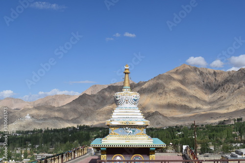 buddhist stupa in the himalayas