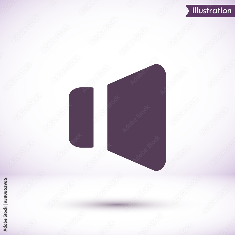 Speaker vector icon , lorem ipsum Flat design Speaker vector icon , lorem ipsum Flat design