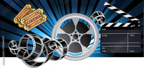 Film Reels and Clapper board