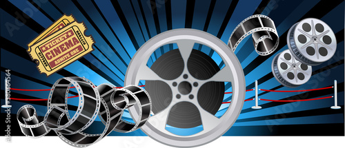 Film Reels and filmstrip