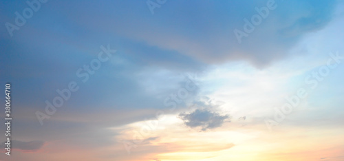 Sky background on sunset. Nature composition. © iniaz