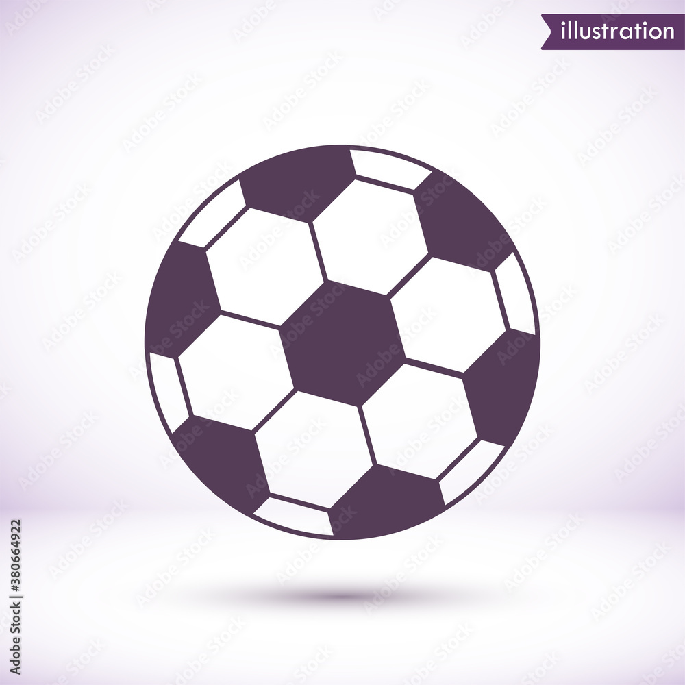 Soccer ball vector icon , lorem ipsum Flat design Soccer ball vector icon , lorem ipsum Flat design