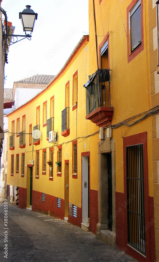 Streets of Caceres city, Spain