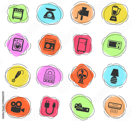 Home applicances simply icons