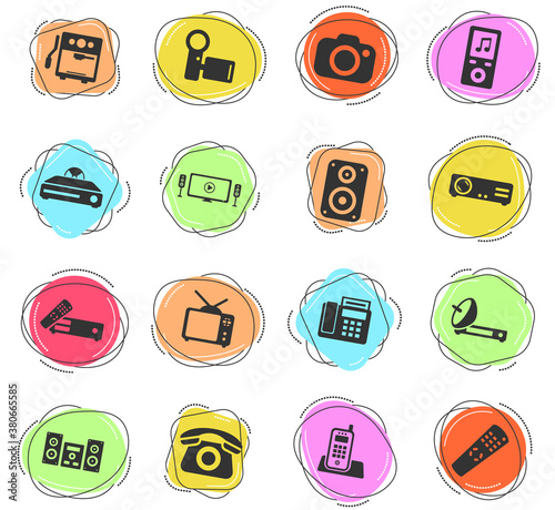 Home applicances simply icons