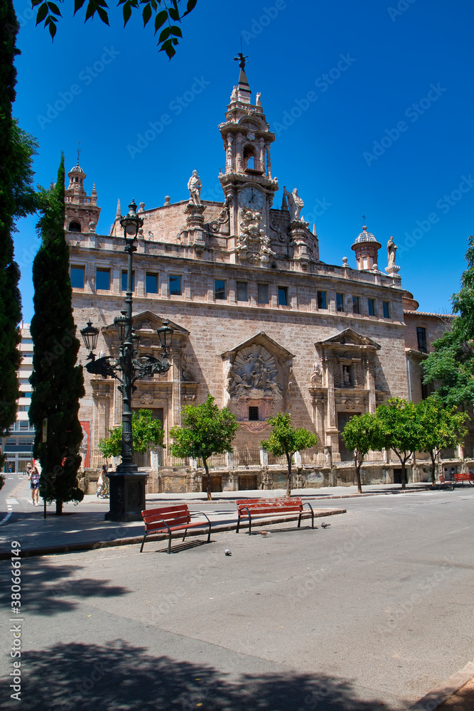 Catholic church 'Real Parroquia de los Santos Juanes', located in the historic center of the city of Valencia, Spain.