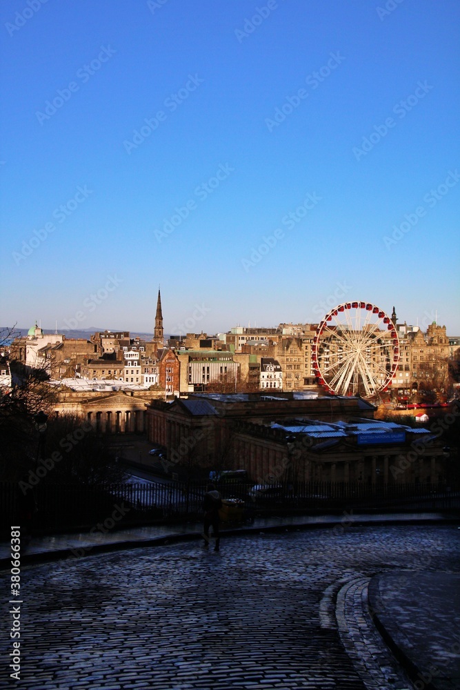 Naklejka premium view of the city