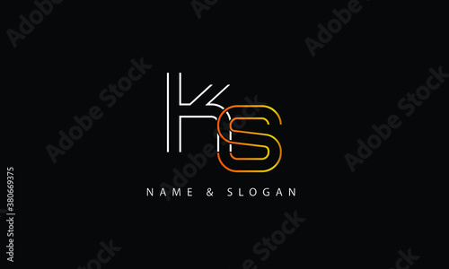 KS, SK, K, S abstract letters logo monogram