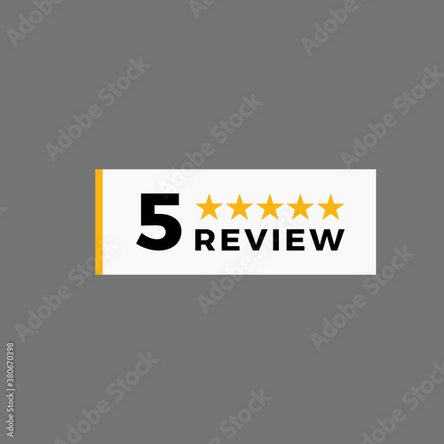 5 Stars Review Banner Widget