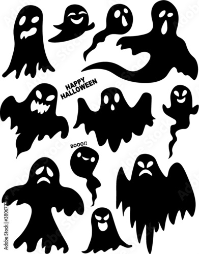Halloween Ghosts Set 