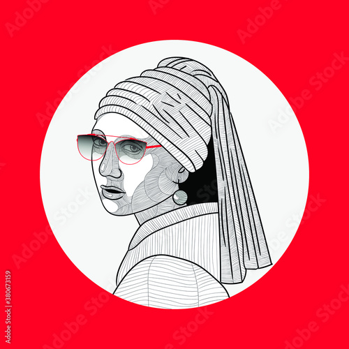 Girl with a Pearl Earring. photo