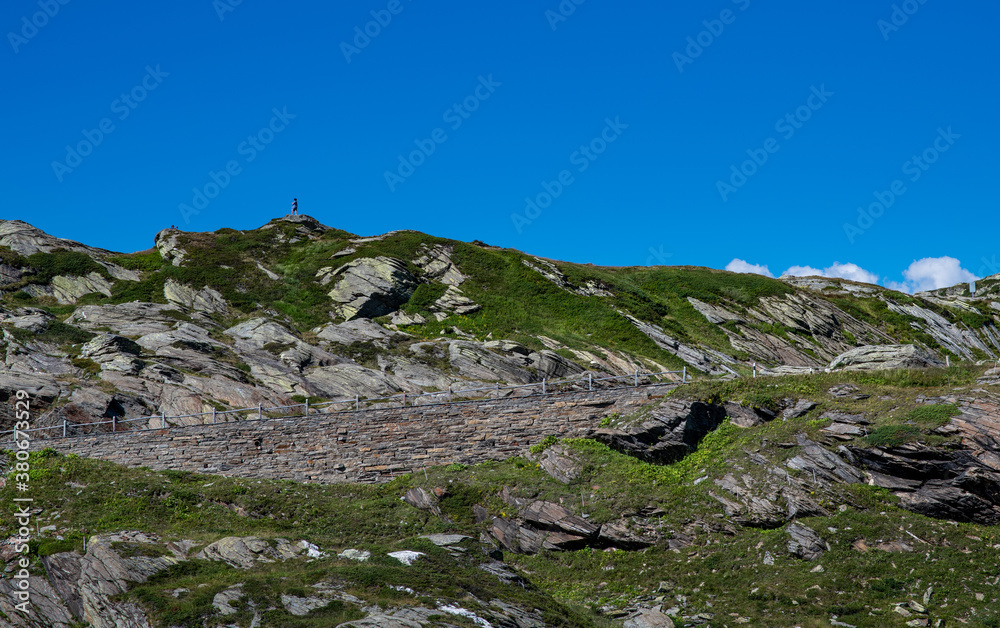 up on the mountain, beautiful Switzerland, San Bernadino Pass in the European Alps 