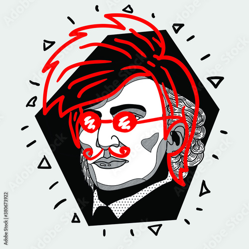 Crazy red style. Wilhelm Richard Wagner.