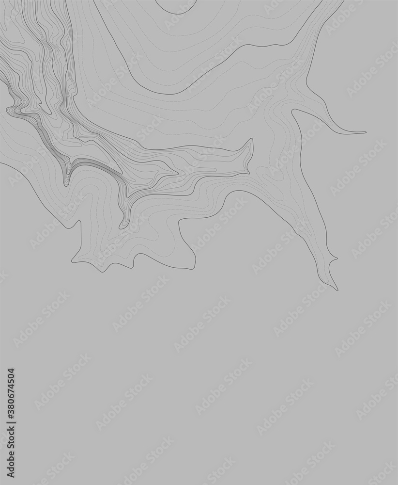 Map line of topography. Mountain hiking.Topographic map concept with space for your copy. 3D Cartography concept background. Map mockup infographics. World map Template.