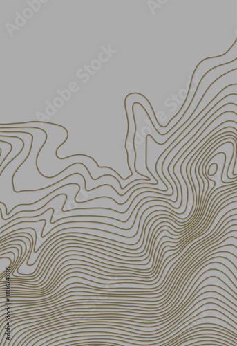 Map line of topography. Mountain hiking.Topographic map concept with space for your copy. 3D Cartography concept background. Map mockup infographics. World map Template.