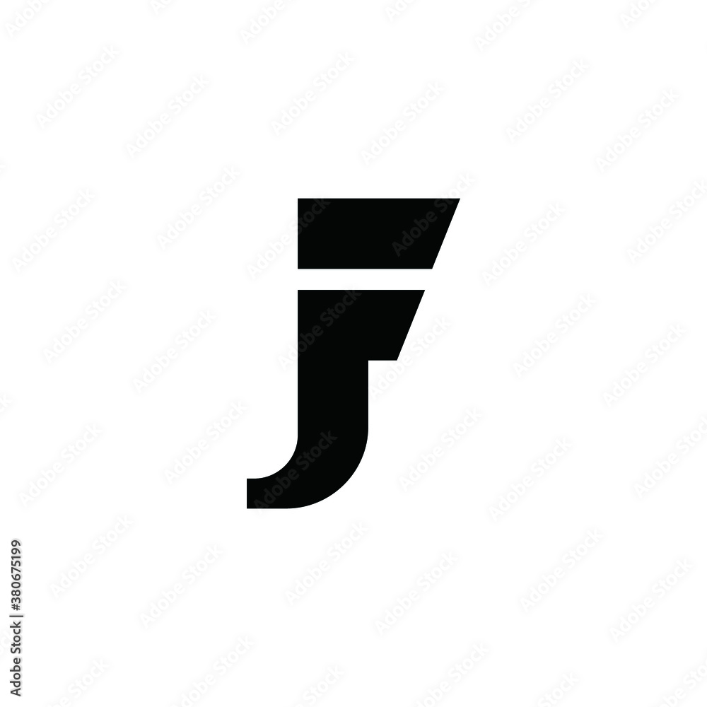 vector logo J alphabet JF icon illustration vector logo J alphabet JF icon illustration