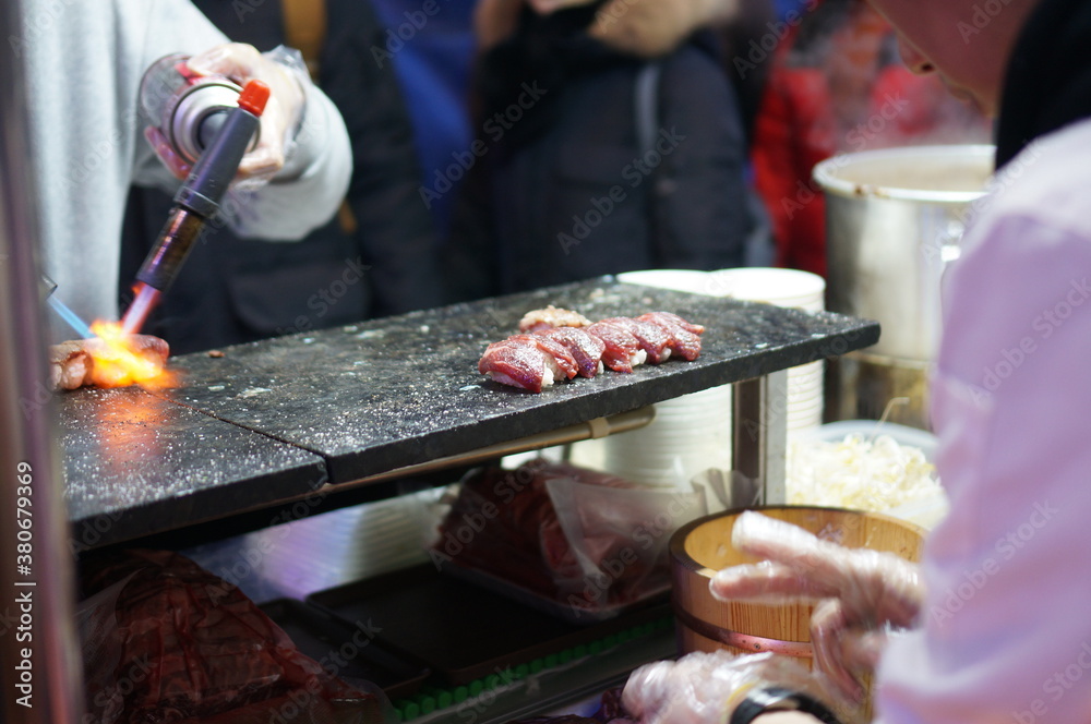 Fototapeta premium 전주 야시장 음식들