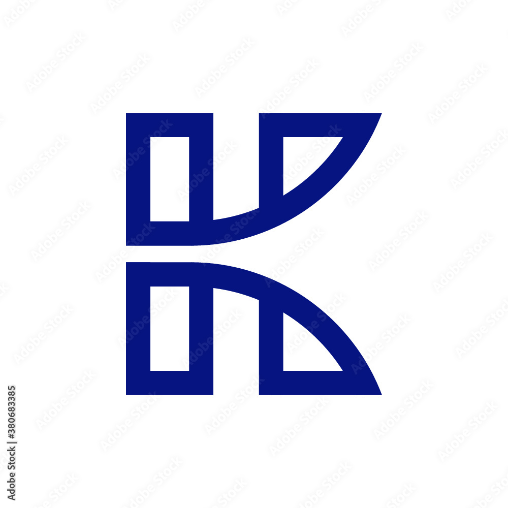 vector logo K alphabet icon illustration vector logo K alphabet icon illustration