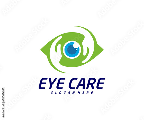 Eye care logo design vector template, Creative eye logo concept, Icon symbol, Illustration