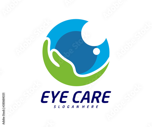 Eye care logo design vector template, Creative eye logo concept, Icon symbol, Illustration