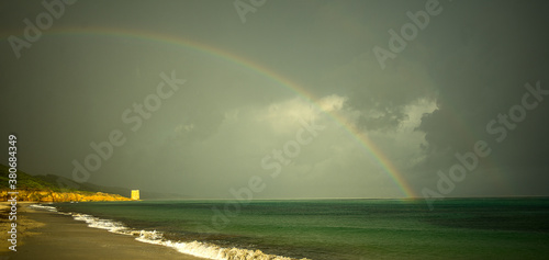 Obraz na płótnie arcobaleno w salonie