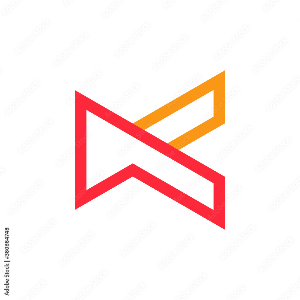 vector logo K alphabet icon illustration