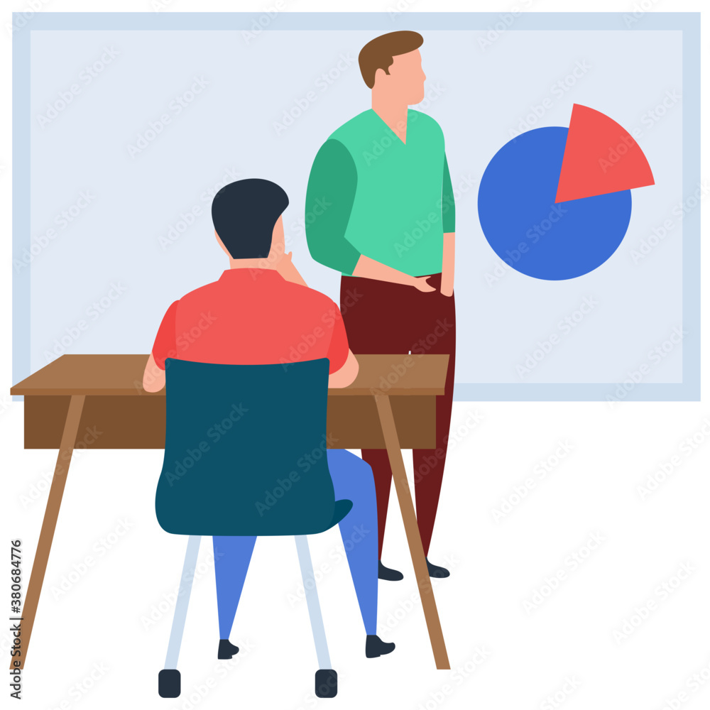 Fototapeta premium Flat business deal illustration vector 