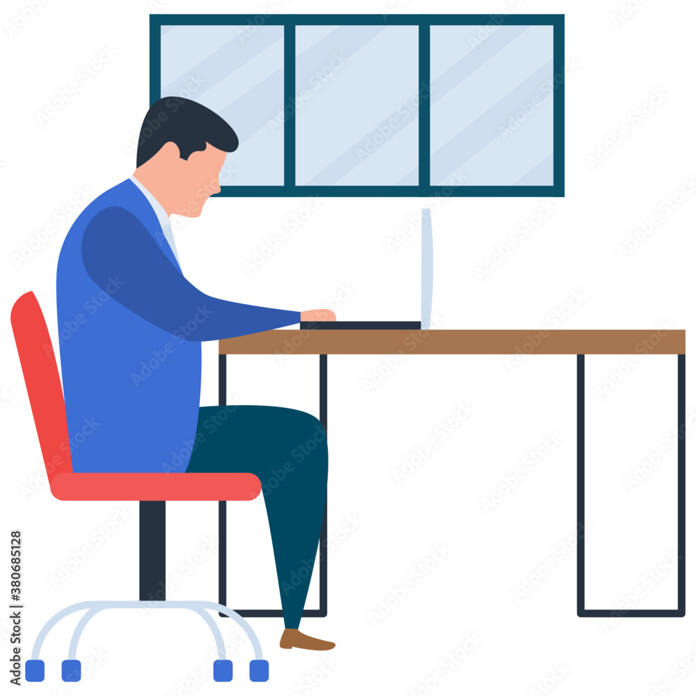 
Flat business deal illustration vector 
