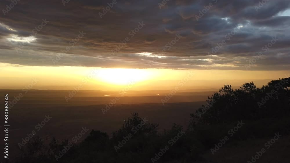Sunset view in Ngong hills Sunset view in Ngong hills