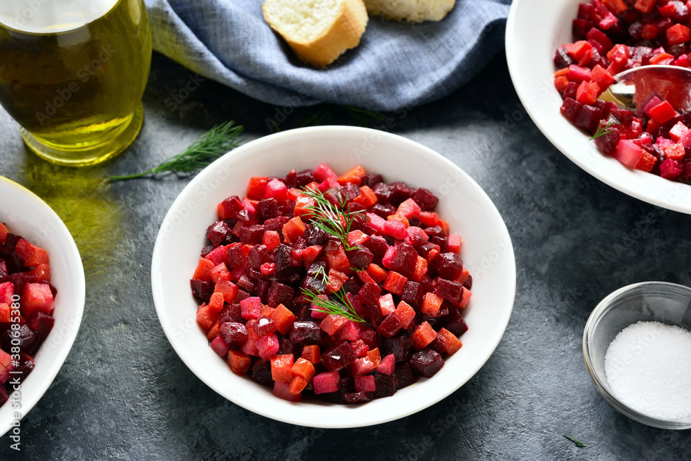 Beet salad in bowl Beet salad in bowl