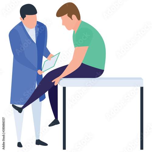 
Muscle therapy illustration in vector design.
