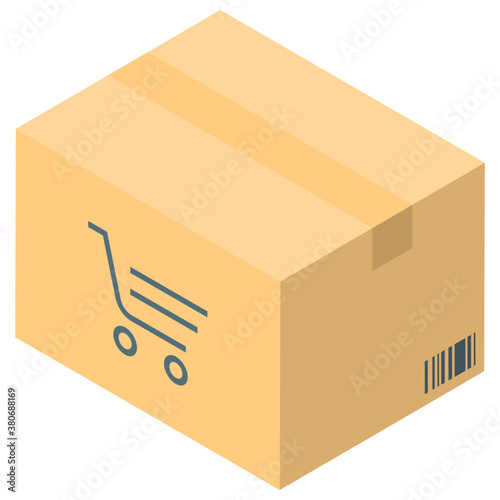 
Isometric design of delivery box 
