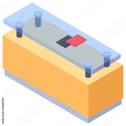
Isometric icon of counter 
