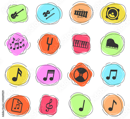 Music simply icons