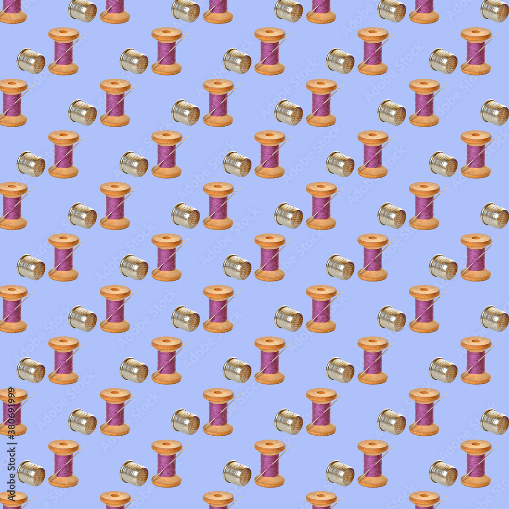 A repeating pattern of thread A repeating pattern of thread
