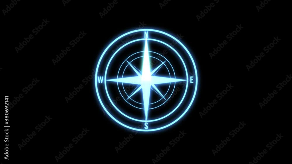 Animated HUD object in shape of compass with several geometrical shapes animated trough time and space. Animated HUD object in shape of compass with several geometrical shapes animated trough time and space.